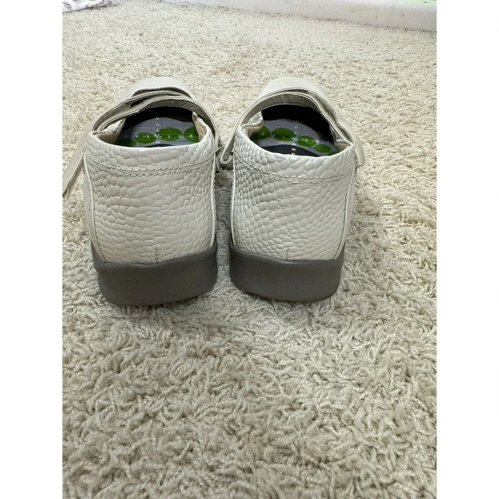 Aetrex Essence E363W Julia Mary Jane Ivory‎ Comfort Shoes Size 9W Orthopedic